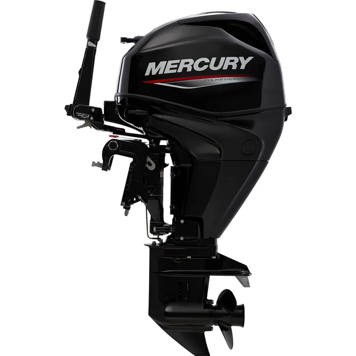2016 Mercury 25 HP 3 Cylinder 4 Stroke 20″ (L) Tiller Outboard Motor - Image 3