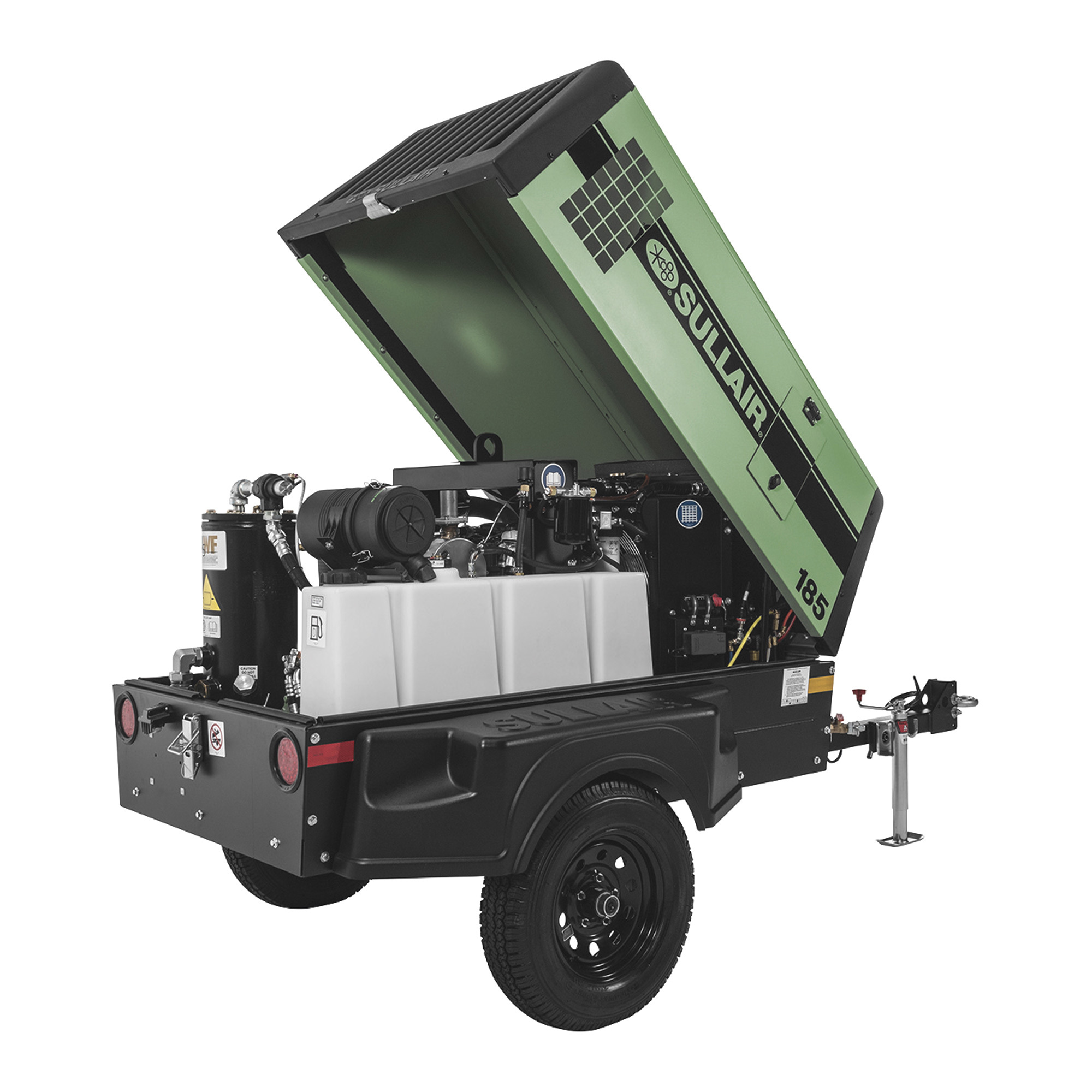 Sullair 185 Series Tier 4 Final Portable Air Compressor — 49 HP, 185 CFM @ 100 PSI, Cold Weather Package, Model# 185DPQ-KU T4F - Image 2