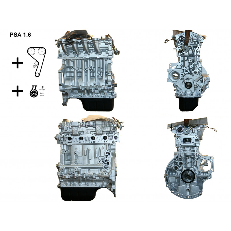 Remanufactured Engine Ford Fiesta 1.6 TDCi 90 Hp HHJA, HHJB, HHJC, HHJD, HHJE